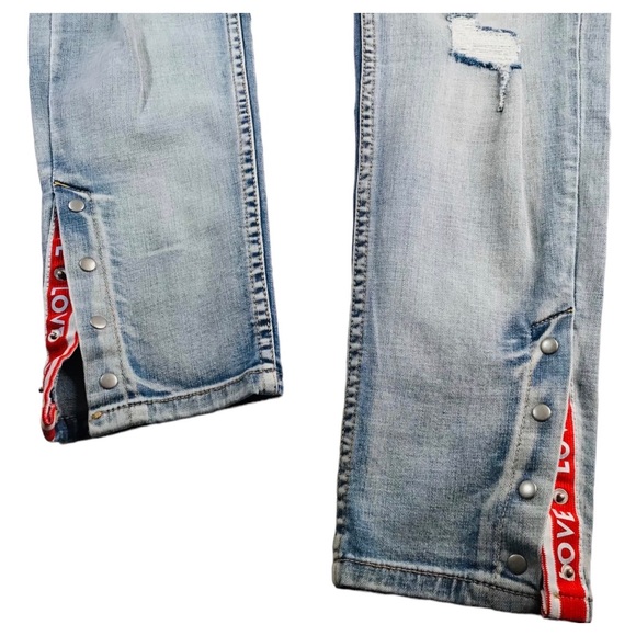 Bianca - Mid Rise Skinny Light Wash Denim Jeans - Size 31 - Picture 10 of 15